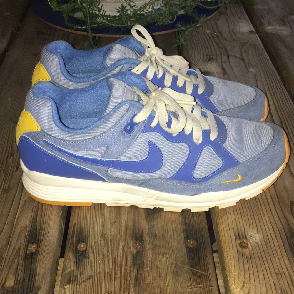 Blue Nike air shoes